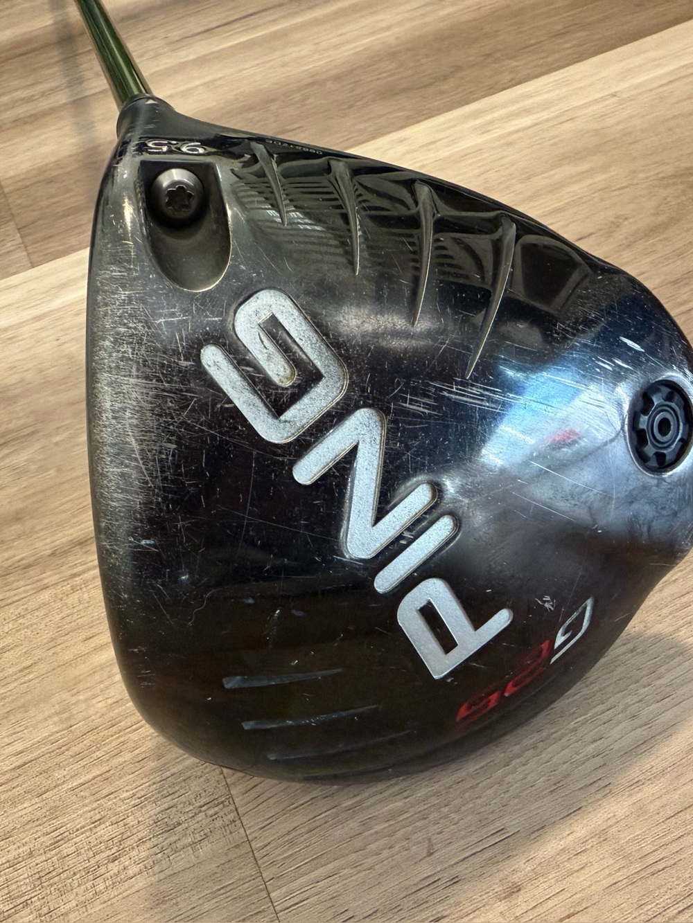PING RH G25 Driver 9.5° Aldila 65r Green Shaft CHAMPKEY Grip 46”